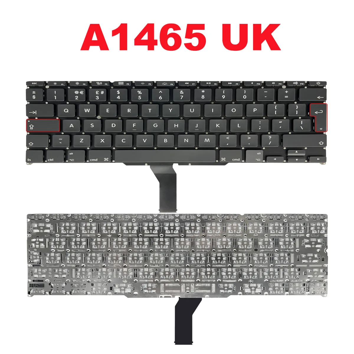 New Keyboards Without Backlight A1465 Keyboard US UK French DE Italy Layout Key boards For Macbook Air 11 2013 2014 2015 Years
