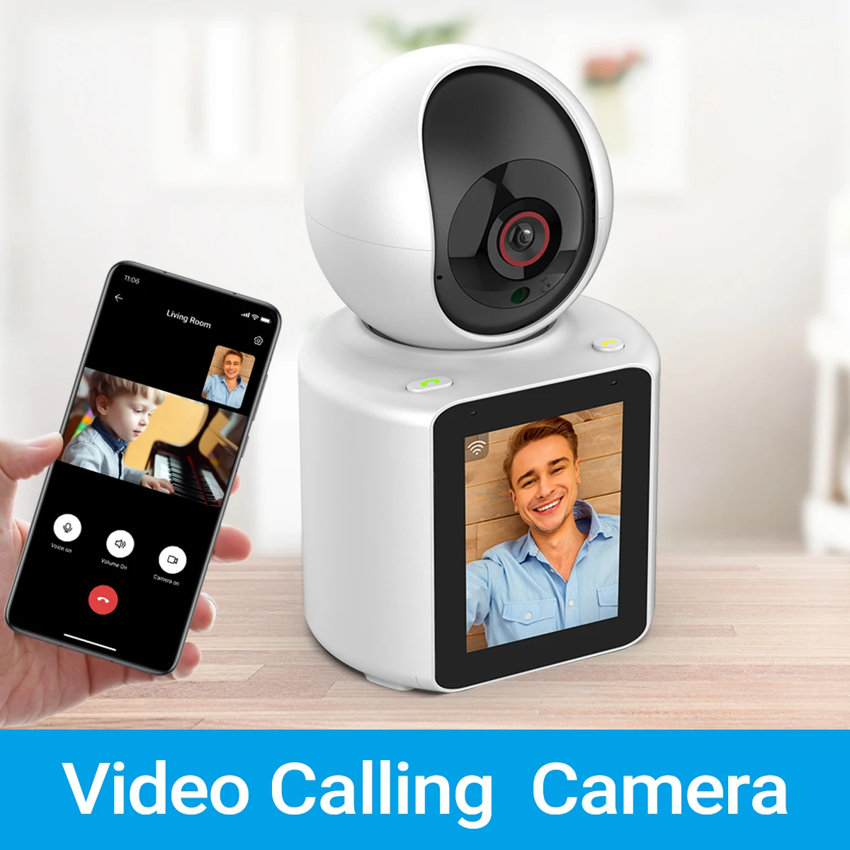 Imagem -04 - Linook-indoor Wireless Cctv Câmera 1080p hd 360ptz Mini Home Cctv Telefone Conectado One Click Video Call Visão Noturna