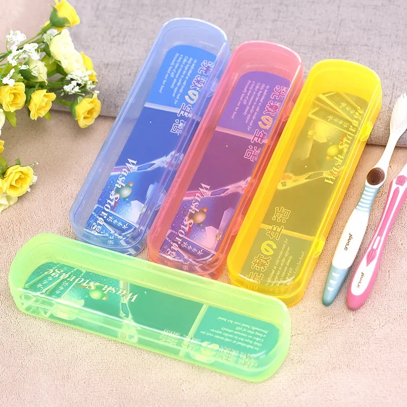 Storage Box Travel Toothbrush Storage Case Toothpaste Bucket Transparent Multifunctional Toothpaste Toothbrush Organizer Box