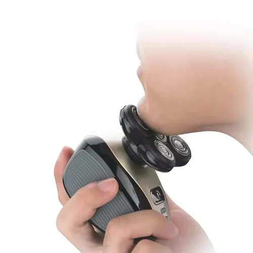 Imagen 2 del producto 2025Nuevo modelo de maquinilla de afeitar rotativa a prueba de agua, cortadora de barba, cortadora de pelo, cara, Afeitadora eléctrica de 5 cabezales, maquinilla de afeitar recargable para hombre