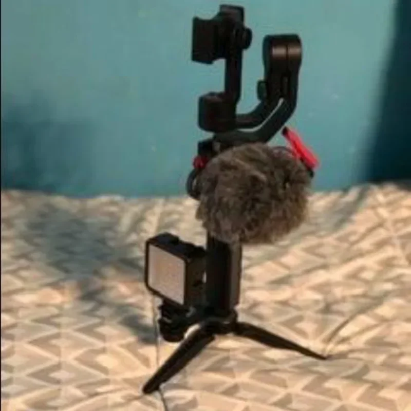 ตัวยึดแฟลช, แถบกันสั่นกิมบอล, ขาตั้งไมโครโฟนสำหรับ Zhiyun Smooth 4 Crane 2/ขาตั้งกล้อง/จอ/ไฟ LED/Canon Nikon