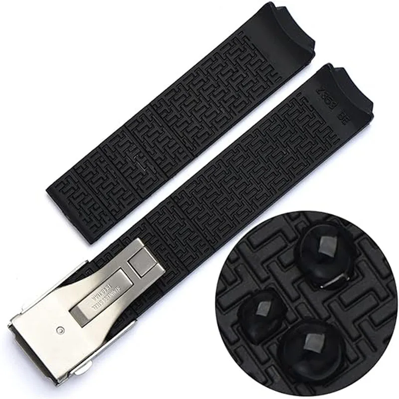 Silicone Strap For Tissot 1853 Tengzhi T-Touch original T013 rubber watch band T047T081T33 Men\'s Bracelet accessories 20mm 21mm