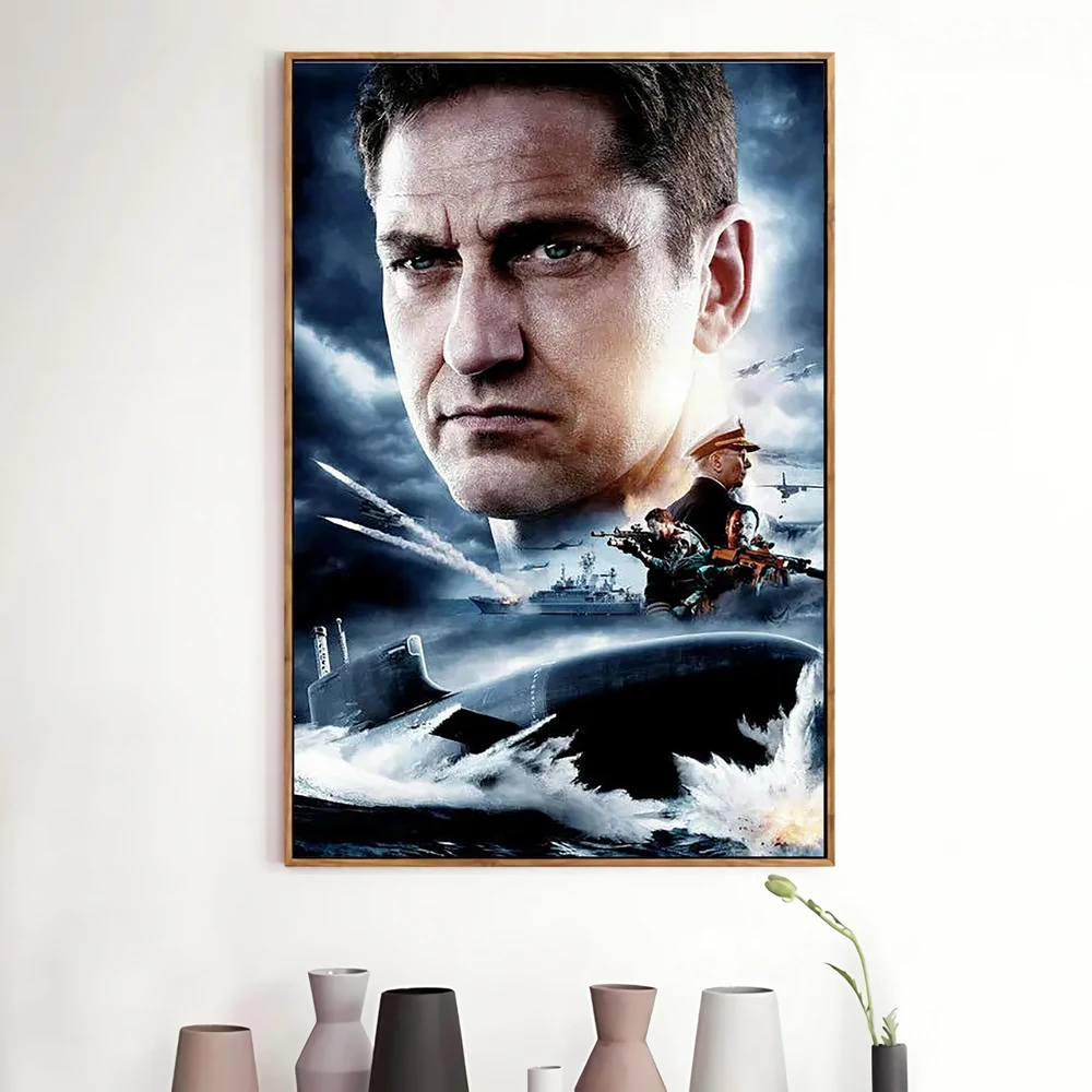 L0039 Hunter Killer Movie Silk Fabric Poster Art Decor Indoor Painting Gift