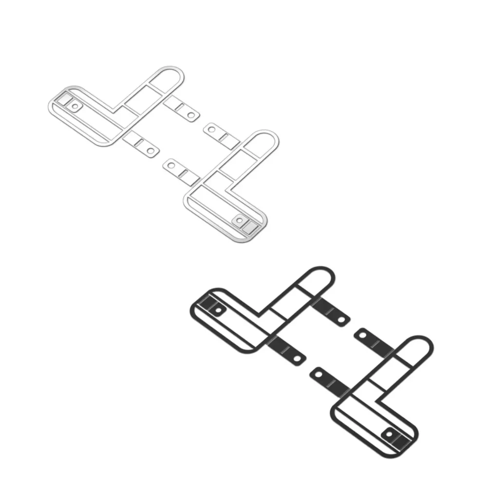 GRC TRX4M Stainless Steel Taillight Cover Network for Trx4m Defender Upgrade Option Parts #G178ZS/B
