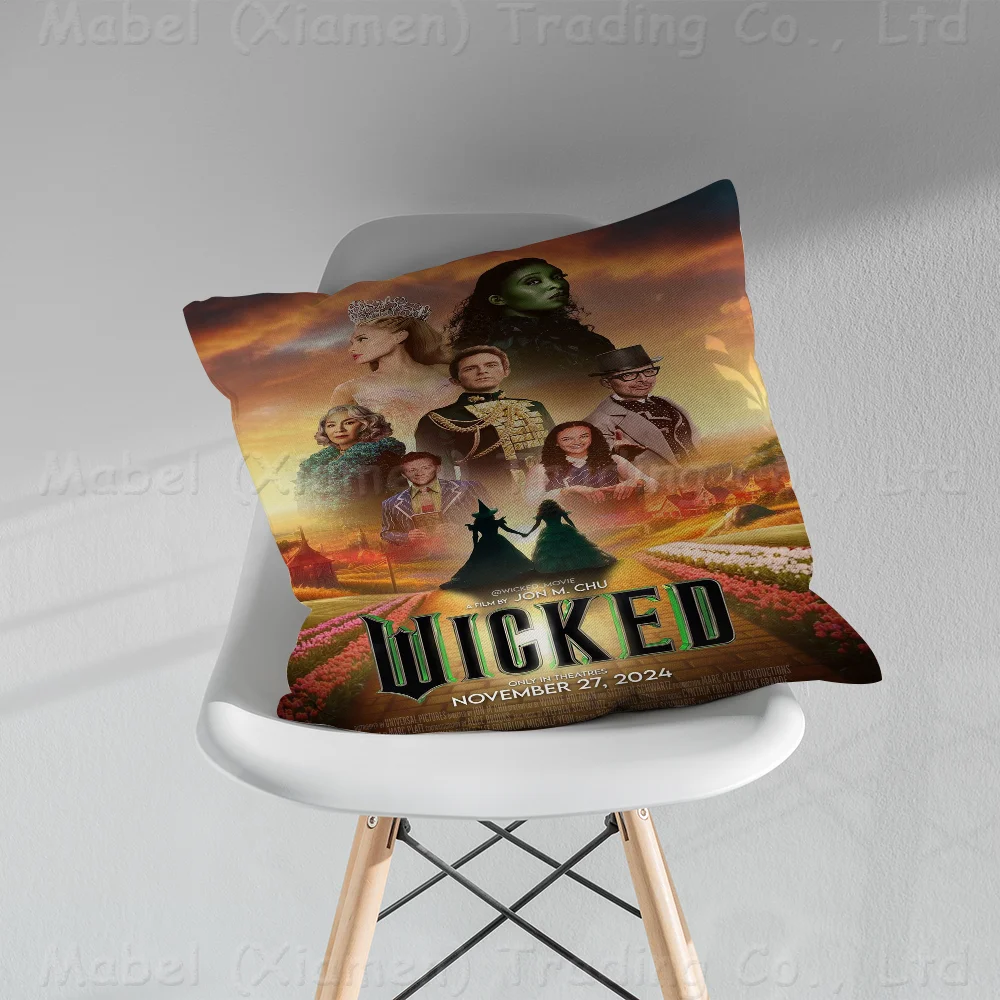 Musical Wicked Movie 2024 Cushion Cover Inches Farmhouse Decor Home Throw Pillow Covers For Couch Decorations