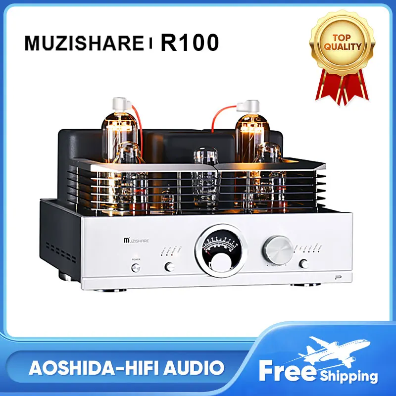 

MUZISHARE R100 Audio Tube Amplifier 300B Drive 845/211/805 Tube Amplifier Blanced Combined 50W Power Stereo Audio Tube Amplifier