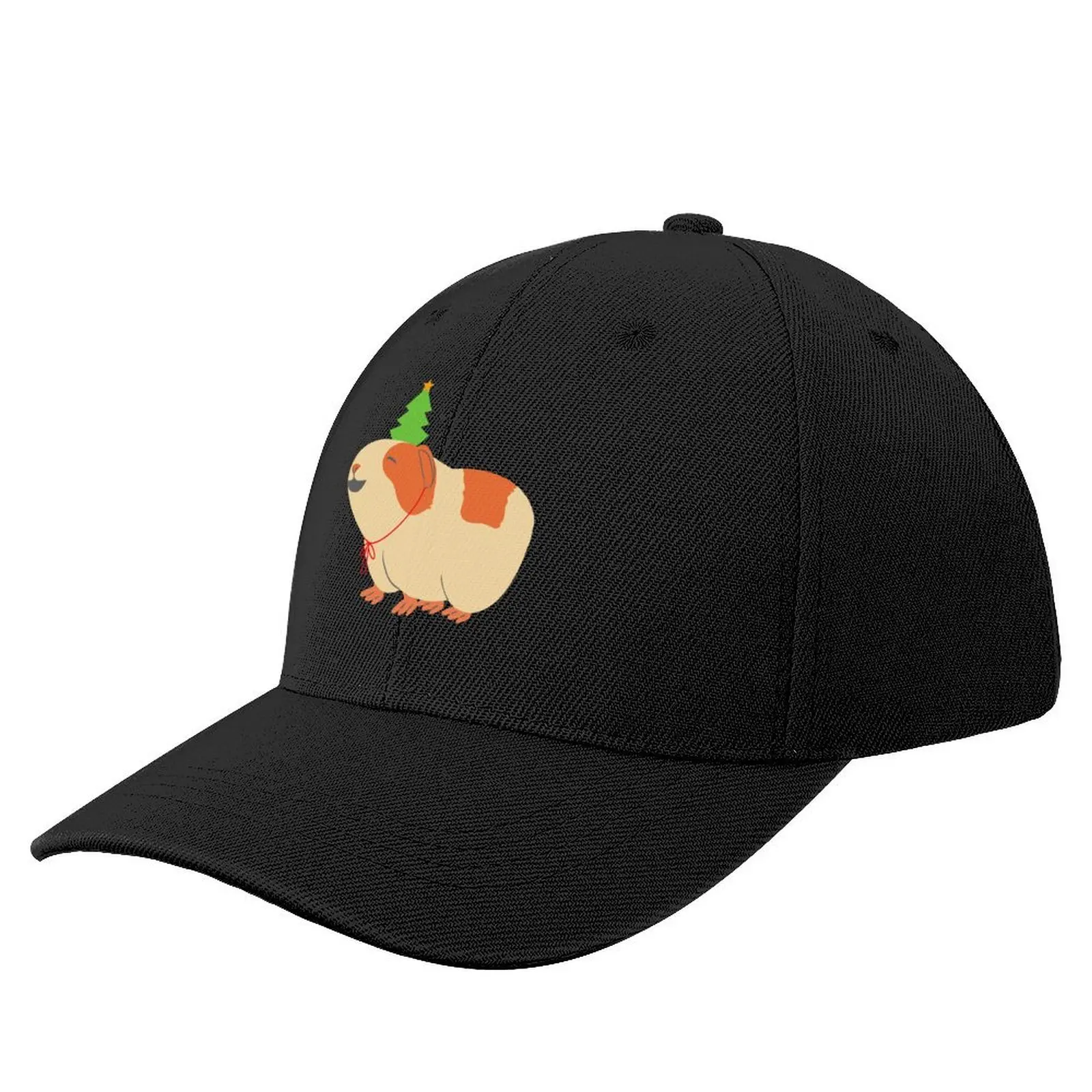 

Merry Pigmas Guinea Pig XmasCap Baseball Cap Beach Bag hard hat black Men's Hats Women's