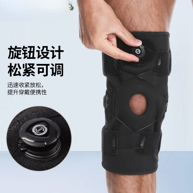 

Breathable Dial Adjust Knee Sleeve, Manual Compression Spring Support Knee Brace for Meniscus Sports Protection