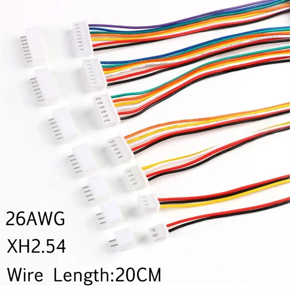 Wire Male Female Plug 2/3/4/5/6/7/8/9/10 Pin Cable Terminal Wire XH 2.54mm Wire Cable Terminal Wires Wire Cable Connector
