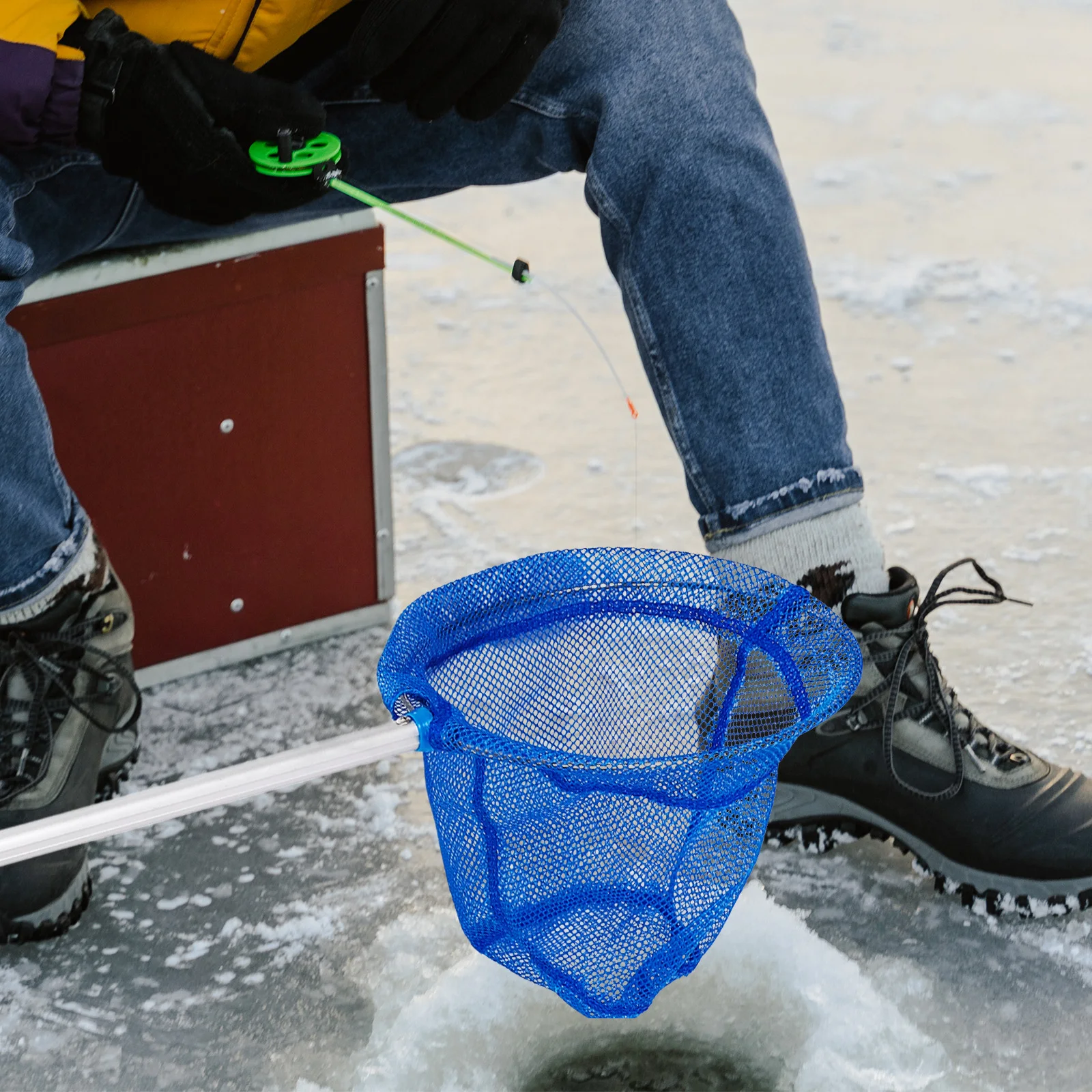

Retractable Fishing Large Capacity Aluminum Alloy Portable Landing Net For Freshwater Saltwater Carp Kayak Fishing Outdoor Fish