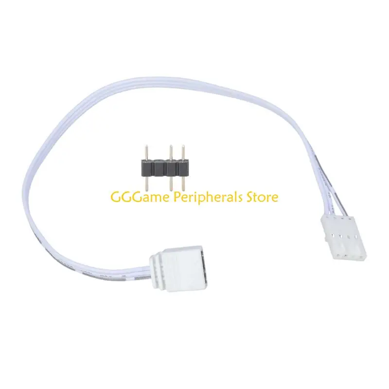 U55B 4 Pin ARGB 5V Adapter Cable 25cm White Extension Line For Color Lighting Sync