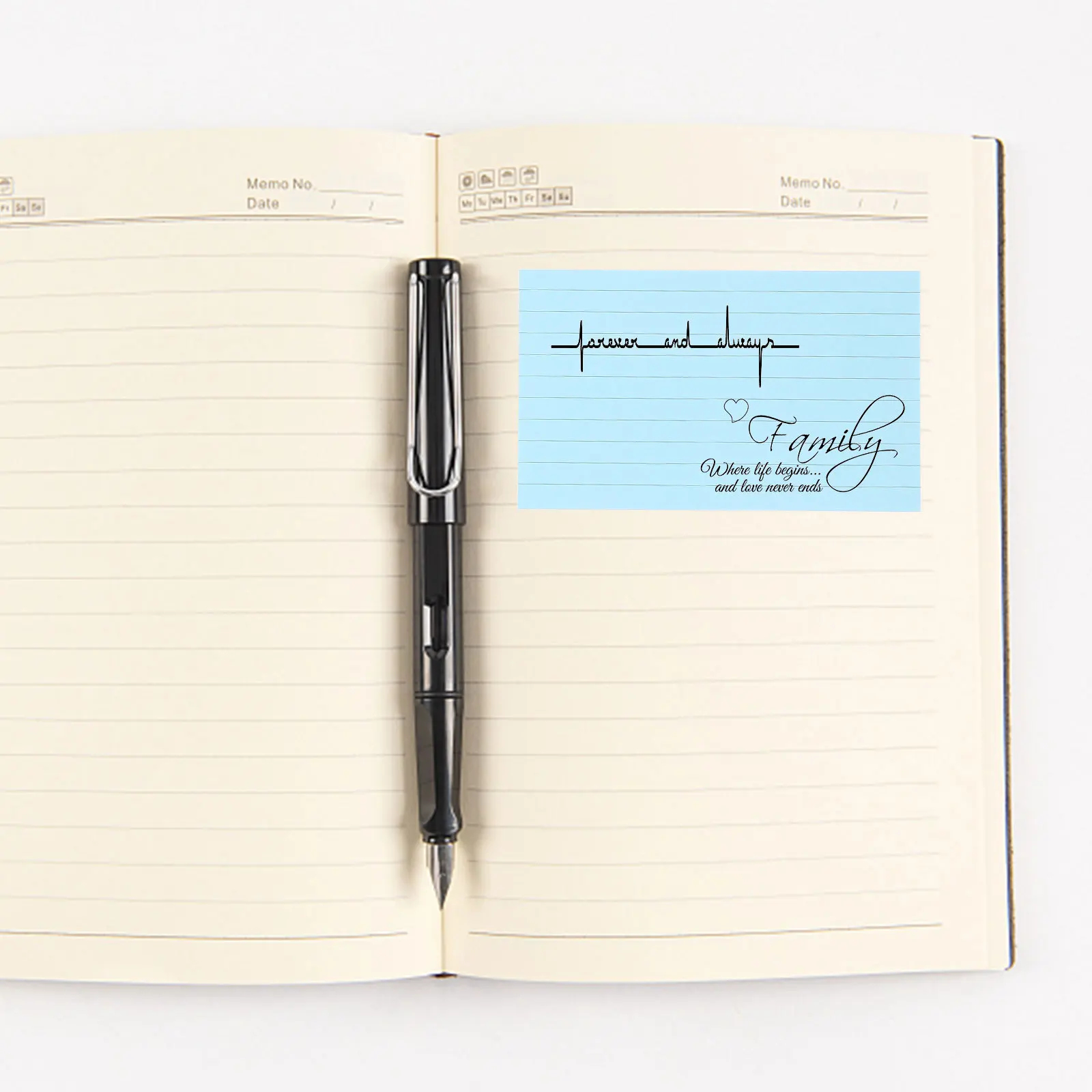 3 Books Memo Pads Self Adhesive Lined Notepad Portable Note Pads for Office School Home Daily Use Memo Stickers