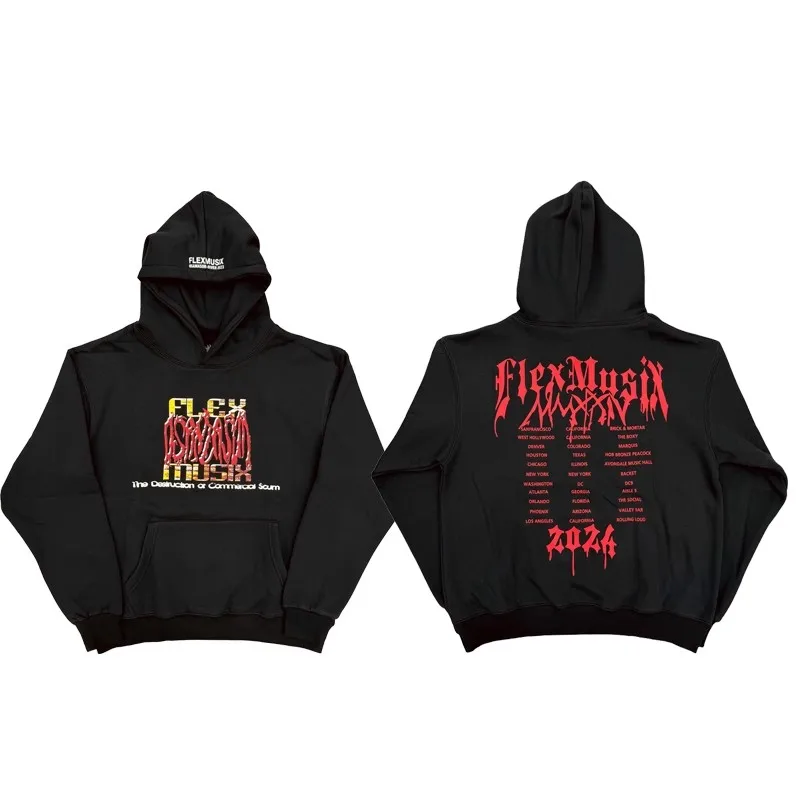 

2025 OsamaSon FlexMusix Total Flex Hoodie Embroidered Hoodie WY1454
