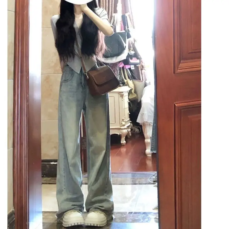 

Женские джинсы с вышивкой, большие размеры, большие пышные женские джинсовые брюки, модные удобные базовые простые повседневные брюки