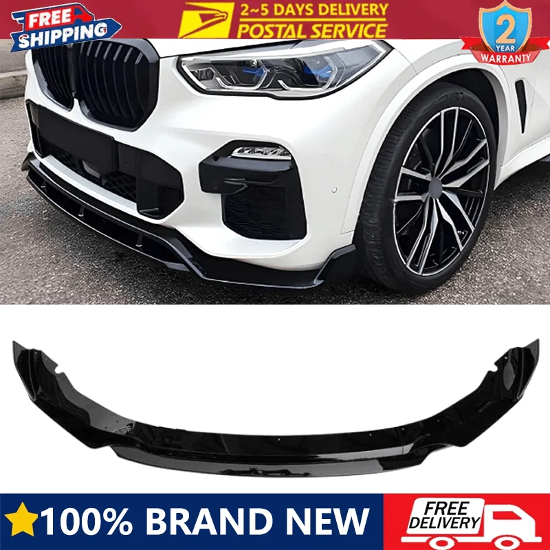 

High Quality Car Front Bumper Lip Splitter For 2019-2023 BMW X5 G05 M Sport GT Style Glossy Black Car Accessories