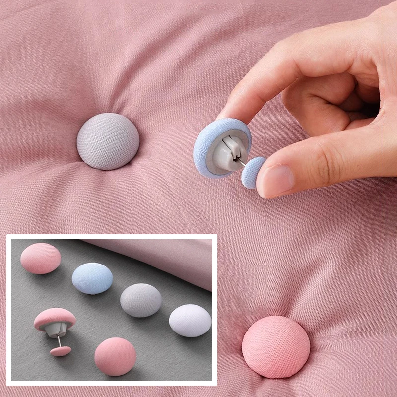 10PCS BedSheet Quilt Clip Duvet Cover Blanket Textiles Fix Buckle One Button Unlock Anti Slip Grippers Home Storage Accessory