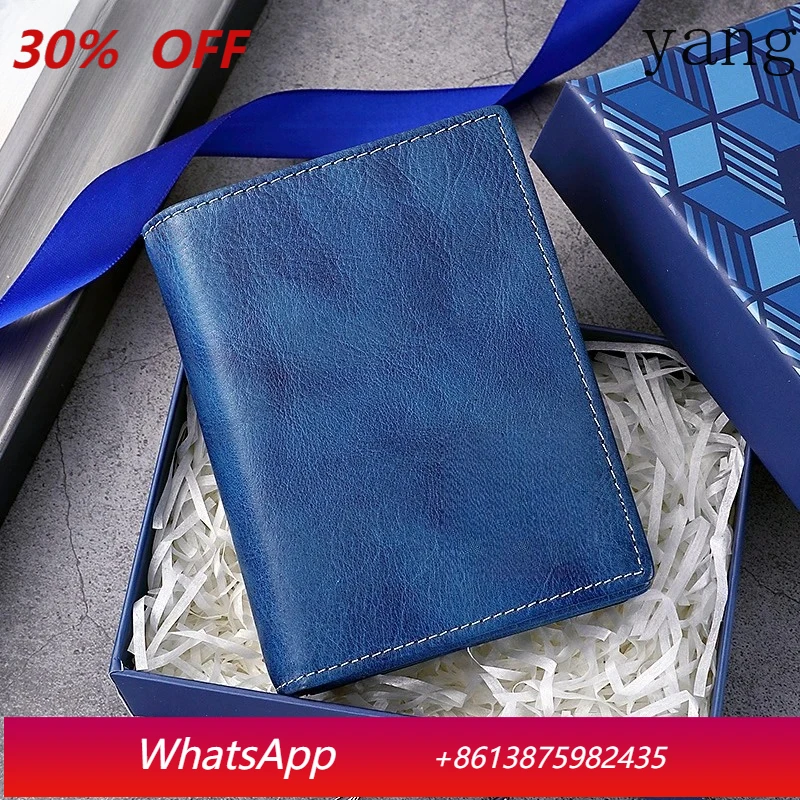 

Leather Men's Wallet High Quality Product Leather Men's Wallet Multifunctional Card Slot Short Wallet QB017