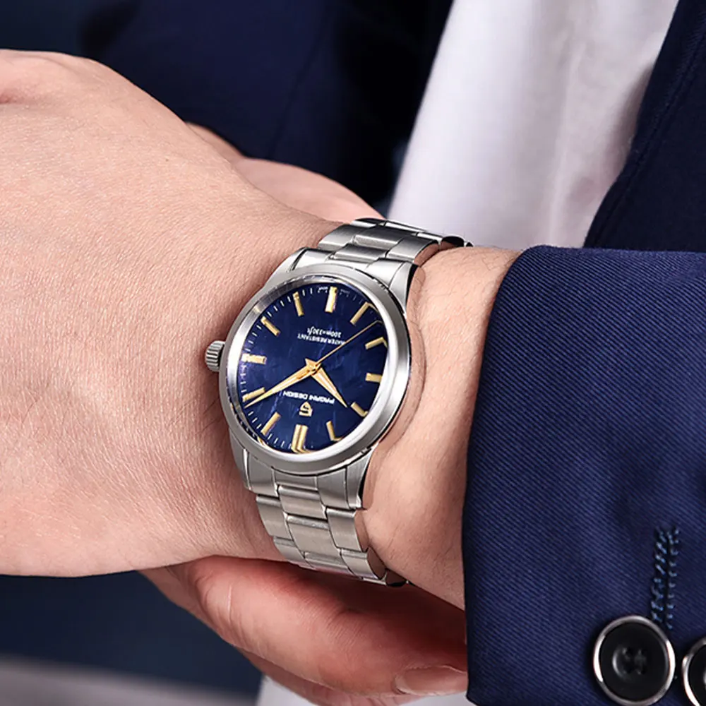 PAGANI تصميم العلامة التجارية الأعلى VH31 ساعات كوارتز 40 مللي متر ساعة يد رجالي الياقوت الزجاج 100 متر مقاوم للماء ساعة الرجال هدية 2025 Reloj Hombre