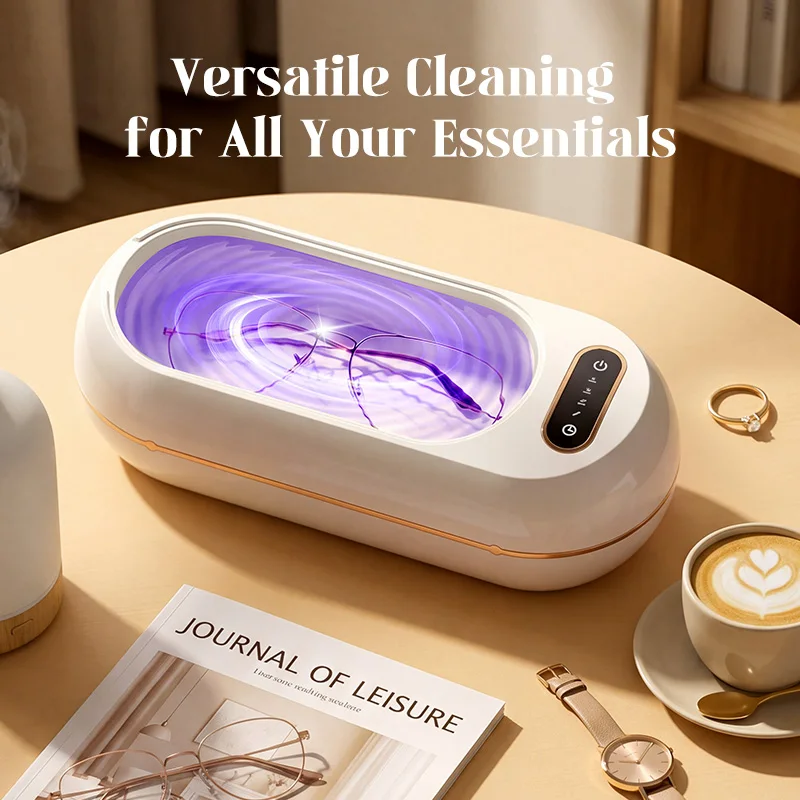45kHz Ultrasonic Cleaner for Glasses, Jewelry and Watches, High Frequency Cleaning Bath