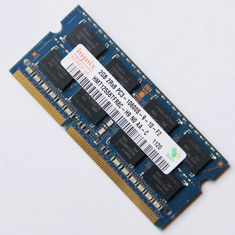 Hynix DDR3 RAMS 2GB 1RX8 PC3-10600S 1333MHz 2GB ddr3 Laptop memory 1.5V