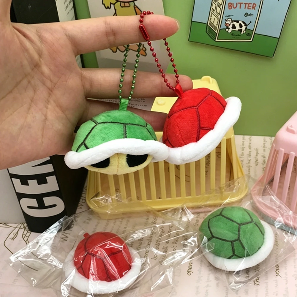 Llavero de peluche de accesorios de juego Super Bros: Shy Guy, Luigi, Yoshi, Bob-omb, Chef Toad. Colgante para bolso y accesorios de cosplay.
