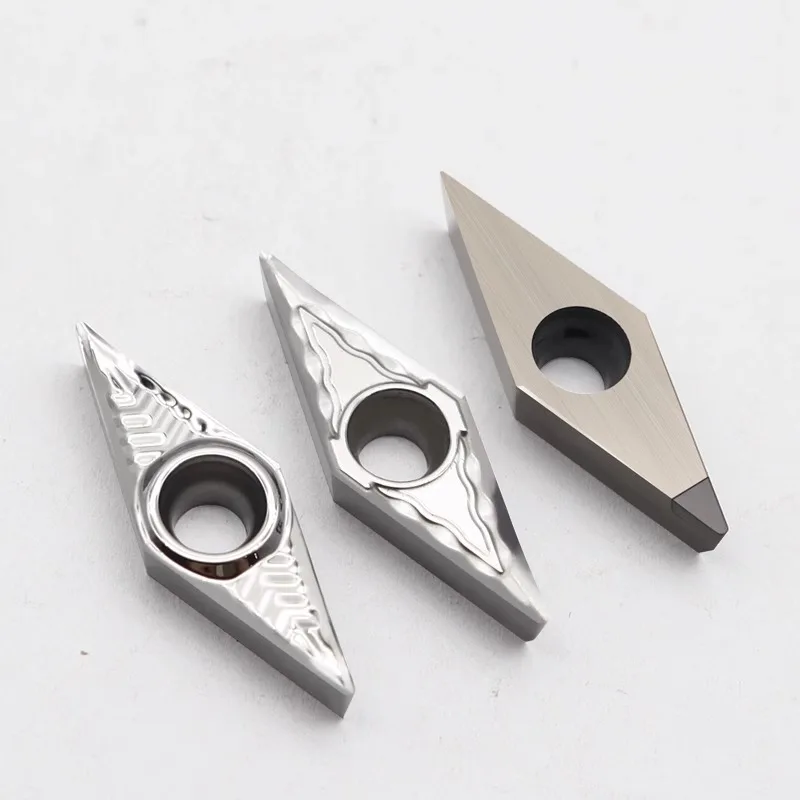 Aluminum Insert VCGT/VBGT AK H01 VBGT110302 VBGT110304 VCGT160404  VCGT160408 PCD Insert Turning Tools For AL CNC Lathe Cutter