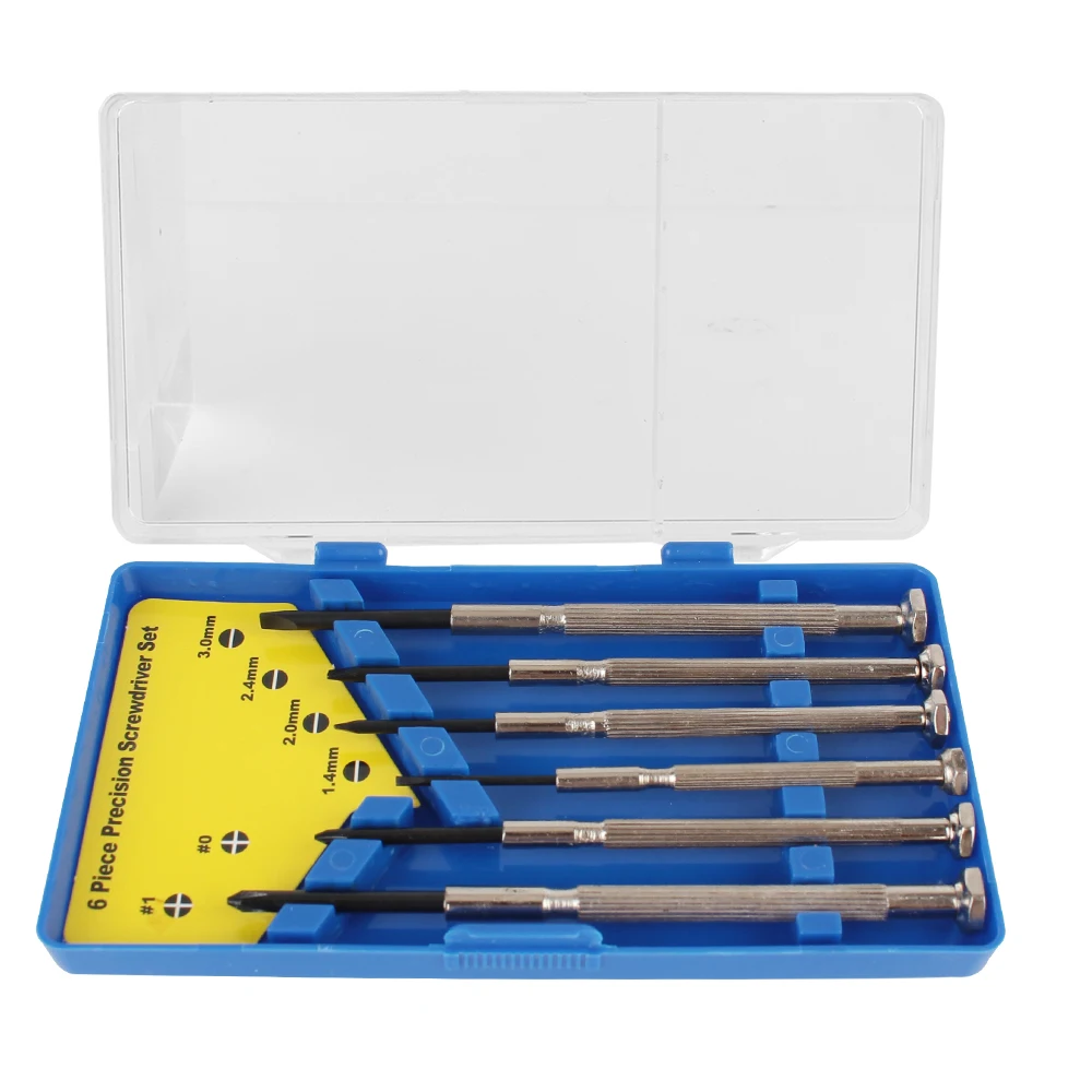 Small Screwdriver Set Precision Multifunction Slotted Phillips Bits 6pcs/set For Watch Glasses Mobile phone Computer