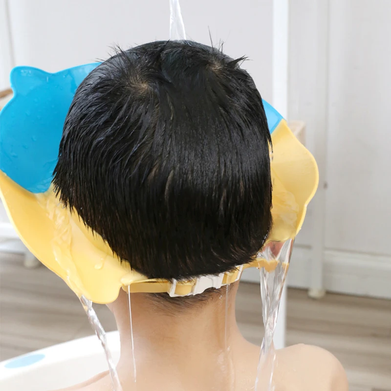 Safe Shampoo Shower Bathing Bath Protect Soft Cap Hat For Baby Wash Hair Shield Bebes Children Bathing Shower Cap Hat Kids