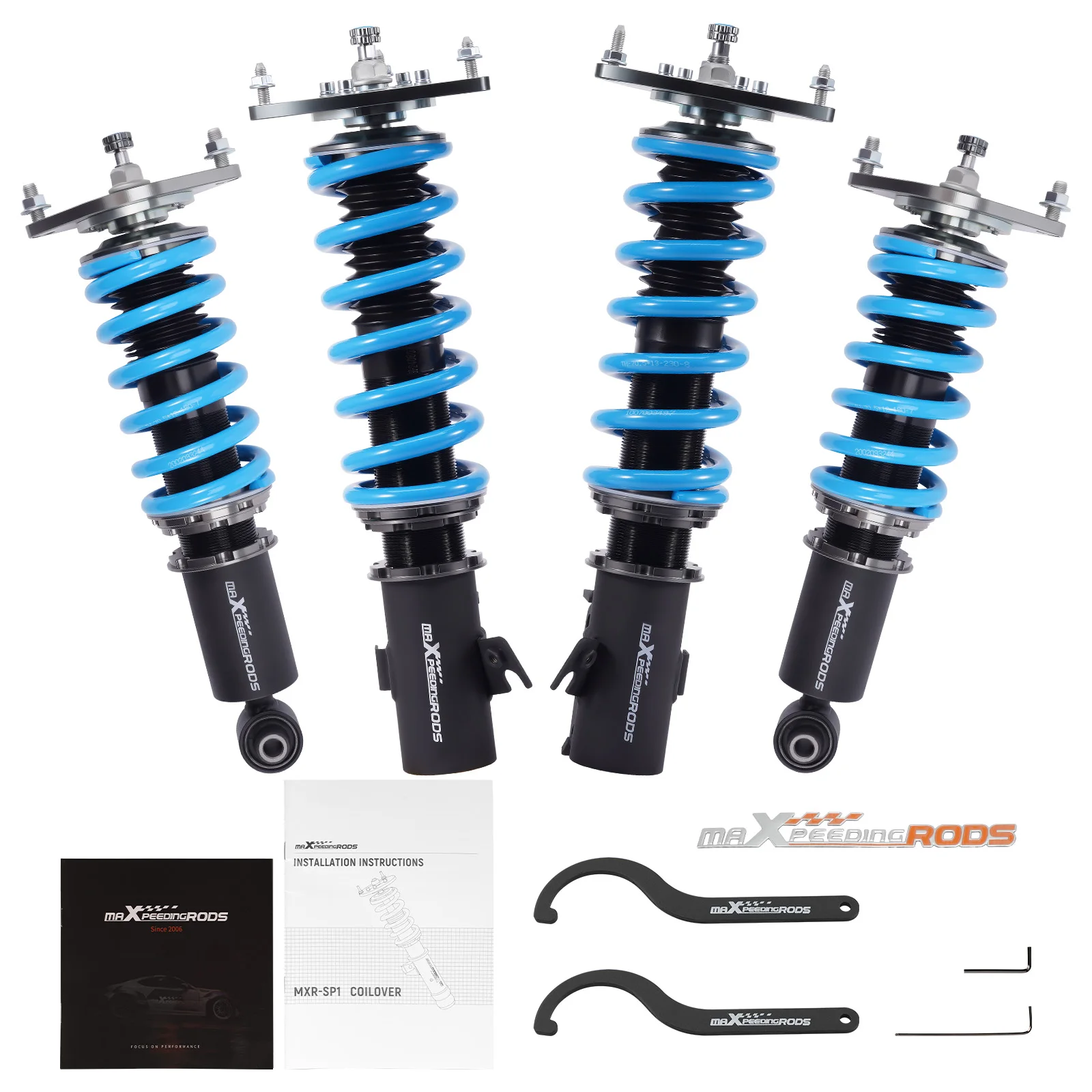 MaXpeedingrods Suspension Spring T6 Coilovers Shock Absorber Lowering Kit For Subaru Impreza WRX STI A-LINE 08-14 STI A-LINE