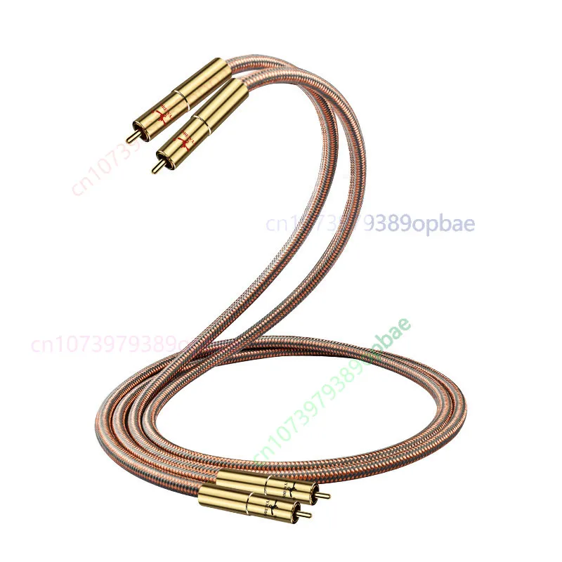 

For YYAUDIO Hi-Fi Single Crystal Copper Dual RCA Audio Cable 2RCA Red White Signal Wire for CD Amplifier Connection