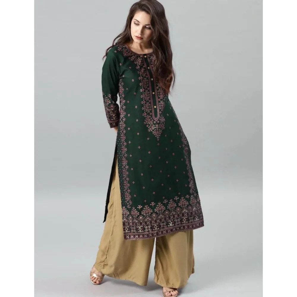 2026 Women's Kurt Fashionable And Elegant Straight Tube Casual O-neck Peacock Pattern New Comfortable Dress Muslim Abaya