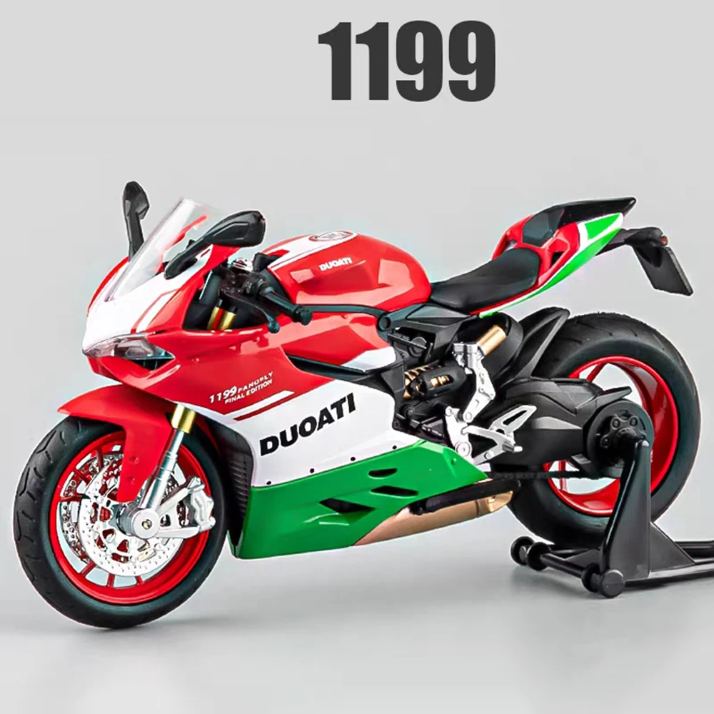 

1:12 сплав 1199 12V4S модель мотоциклов миниатюрные автомобили игрушка звук световое колесо амортизирующие модели транспортных средств интерактивные игрушки