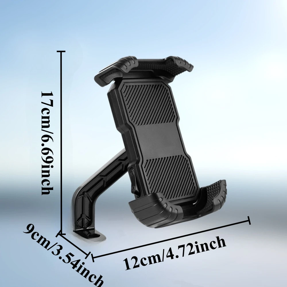 Mobile Phone Holder with Sun Umbrella Rainproof Shockproof Sunshade Electric Bicycle Cell Phone Holder Outdoor for Handlebar