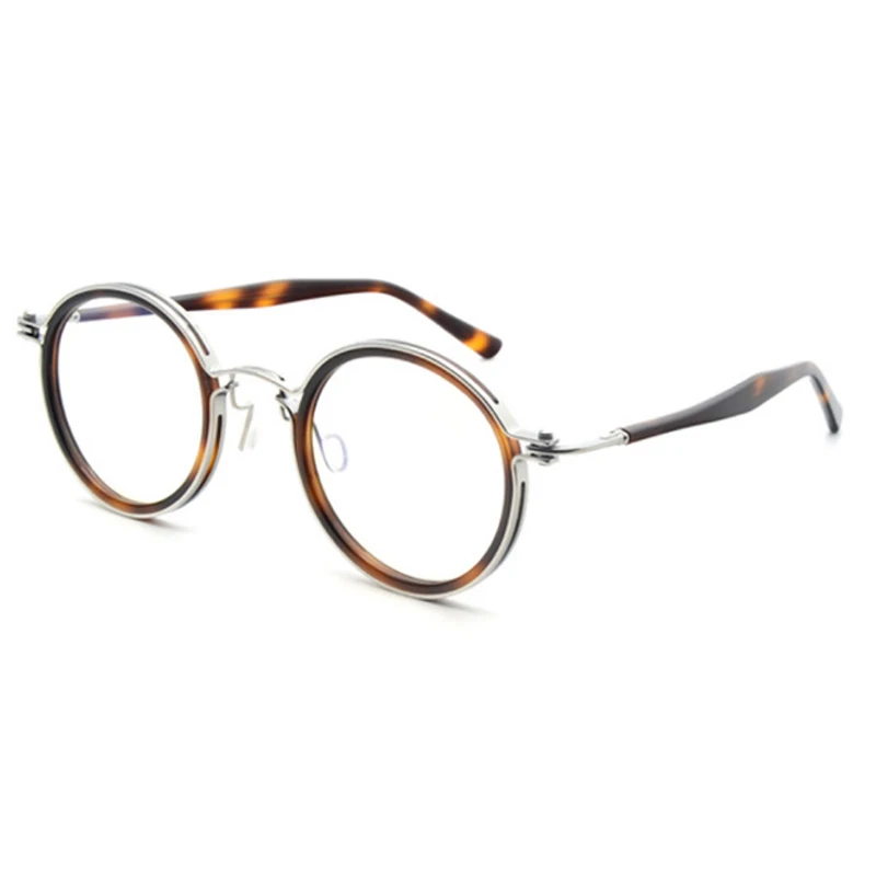 

Belight Optical Design Men Acetate Titanium Small Retro Vintage Prescription Eyeglasses Optical Spectacle Frame Eyewear SC013