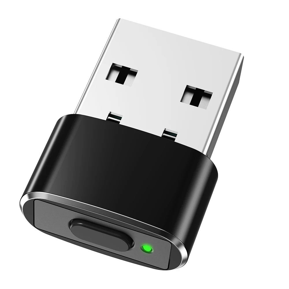 Mini Mouse Mover Jiggler ON/Off Button USB Automatic Mouse Jiggler Mover Undetectable Plug and Play Keeps Awake for Computer