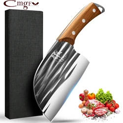 1/2pcs high grade kitchen knife - Stainless steel sandalwood handle forging cutting knife for home cooks - New boning knife