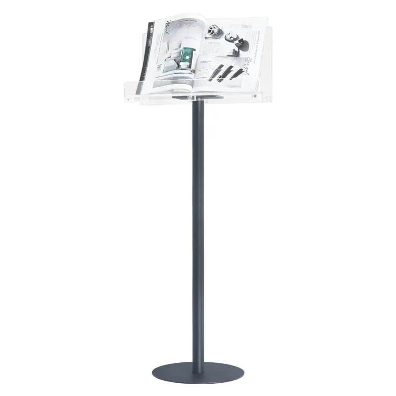 Magazine display stand, model house, light luxury water sign, advertising shelf, floor-to-ceiling minimalist acrylic, picture
