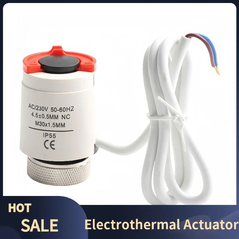 

230V Electric Actuator Constant Temperature Control Electric Thermal Actuator For Underfloor Heating TRV Thermostatic Radiator