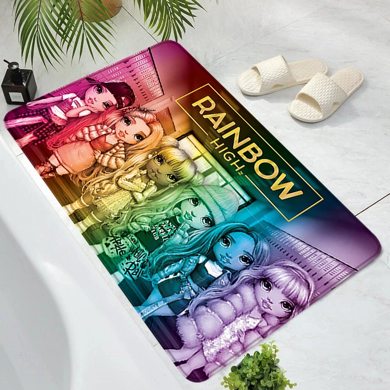 Entrance Carpet R-rainbow Highs Custom Children Room Mat Prayer Rug Rugs Bath Mats Home Carpets Foot Kitchen Bathroom Door Floor