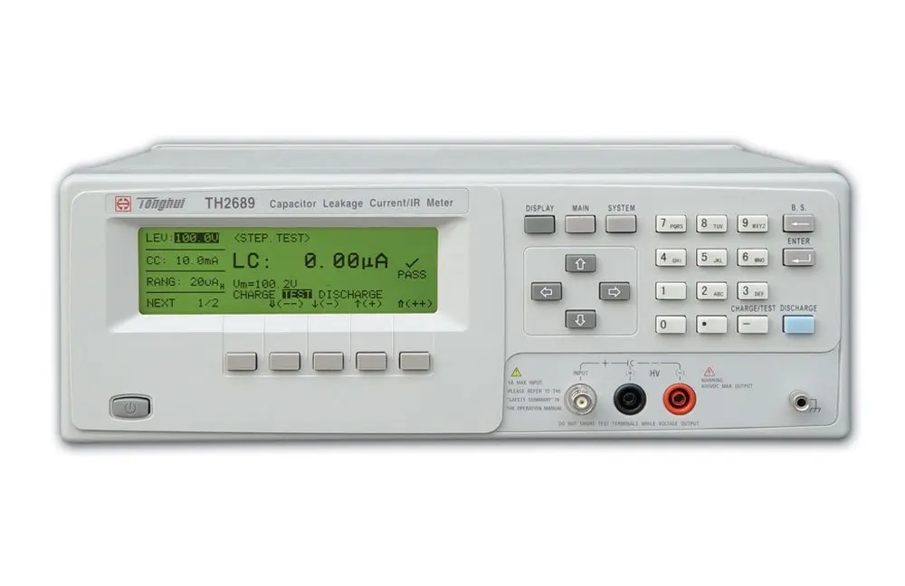 

Fast arrival TH2689 electrolytic capacitance leakage current insulation resistance tester LC(0-20mA), IR(0.01K-99.99G ohm)