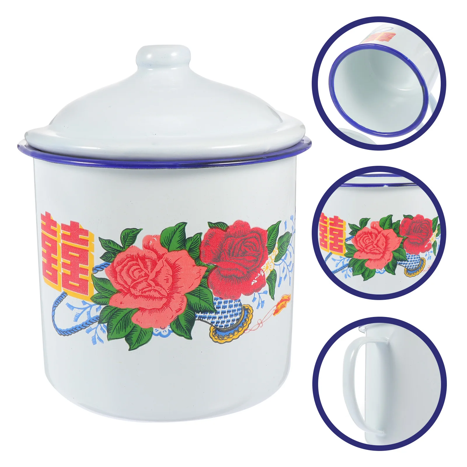 

1Pcs Iron Water Cup Retro Style Creative Gift for Family Friends Colleagues Water Cup Drinking Supply Chic Gift