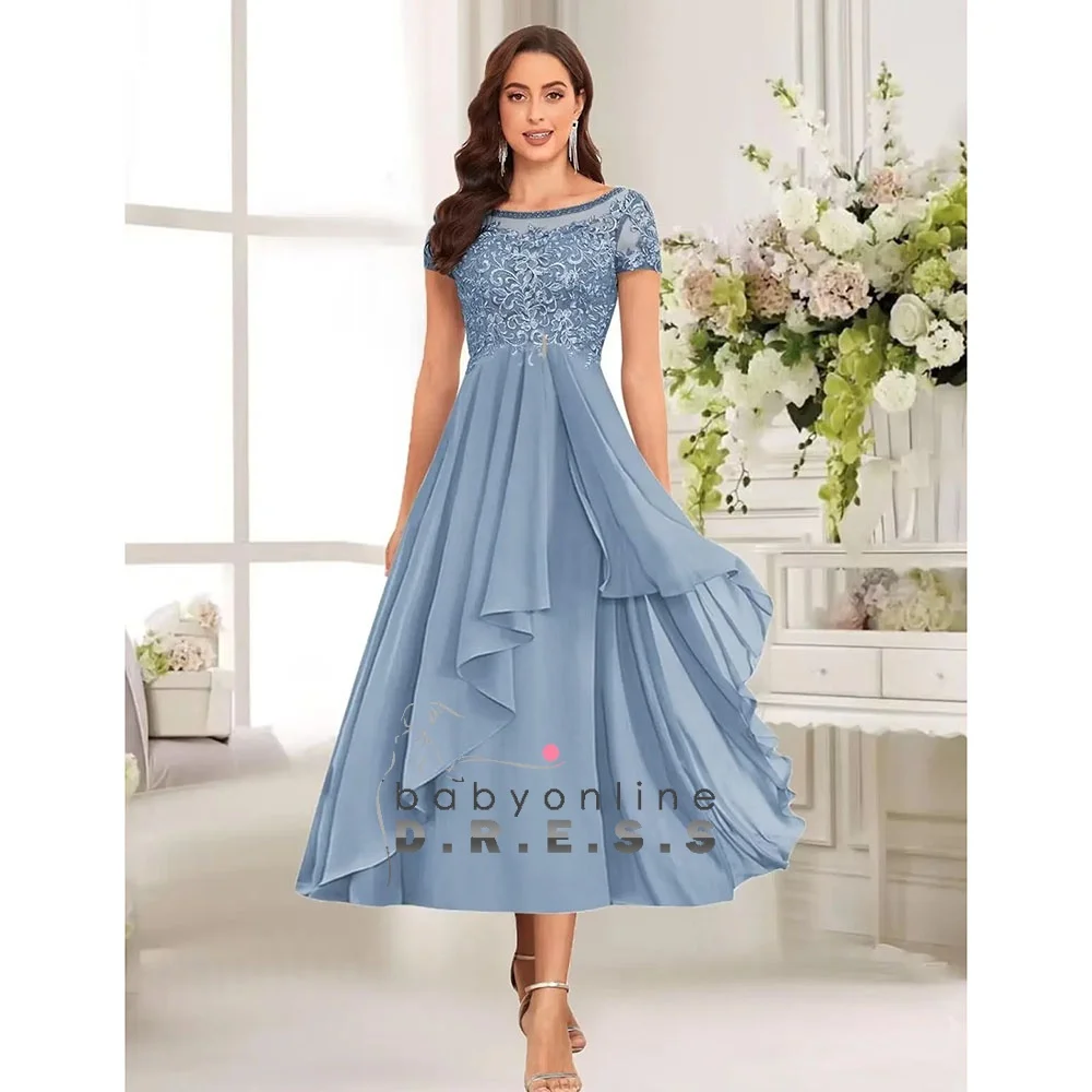 sage green mother of the bride dress Dark Dresses 2 Pieces A Line V Neck Appliqued Knee Length Mother Of The Bride Dresses With Jacket Perfect for a special occasion Dusty Sage Azazie Mother Of