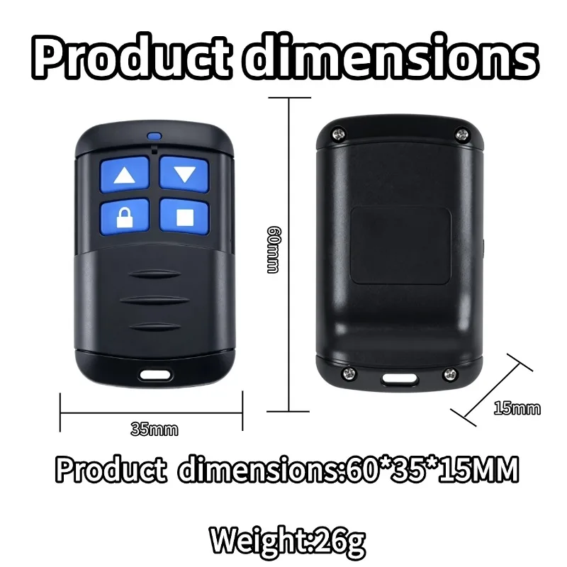 433 MHz Universal Remote Control DC 12V 4CH Wireless Relay RF Remote Control Switch Receiver+ 4 Button Transmitter DIY view 5