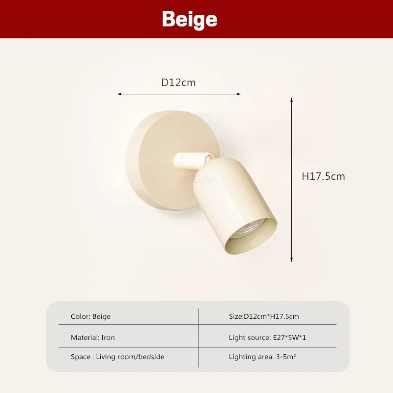 Nordic Wand Lampe Minimalistischen Macaron Zimmer Dekorative Wand Leuchte Schlafzimmer Nacht Studie Eingangsbereich Flur Gang Innen Dekor Lichter