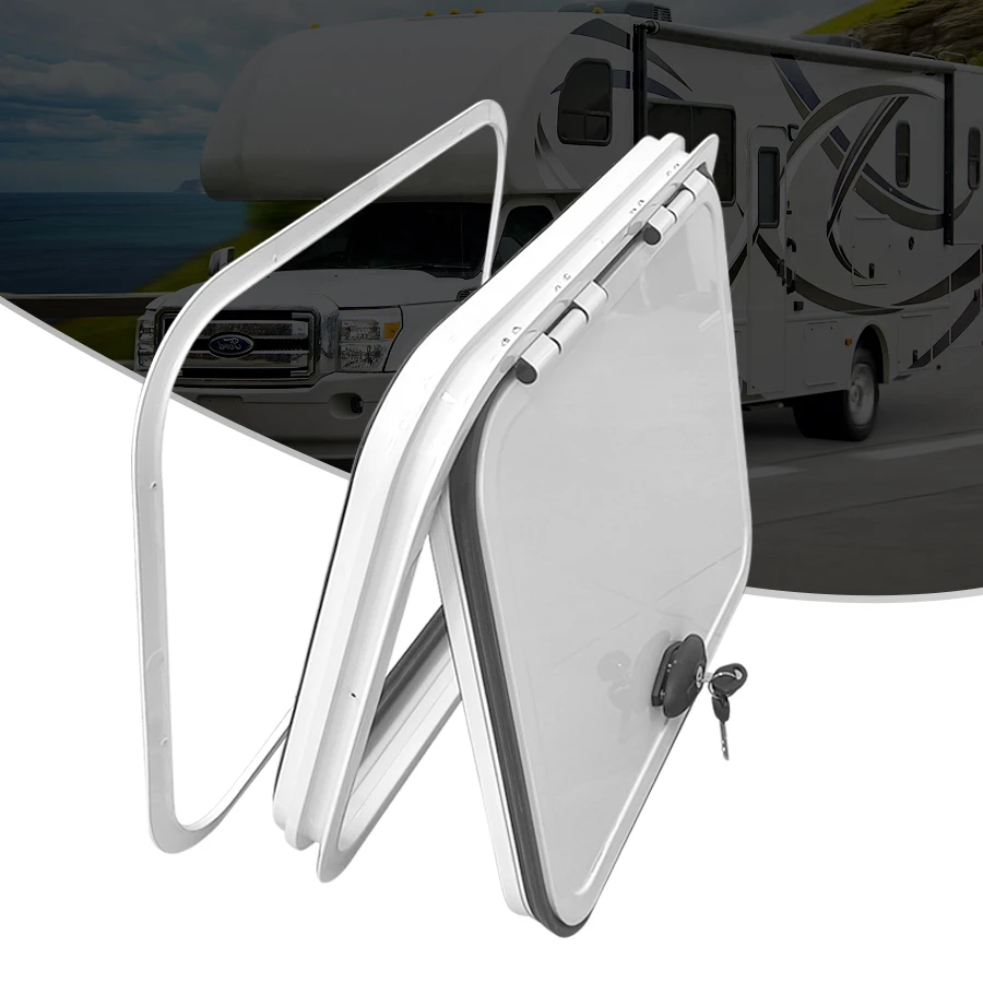 Cabin Door Hole Size 500*400mm RV Side  Pull-out Stove Hatch  RV Storage Hatch RV Modified Warehouse Door
