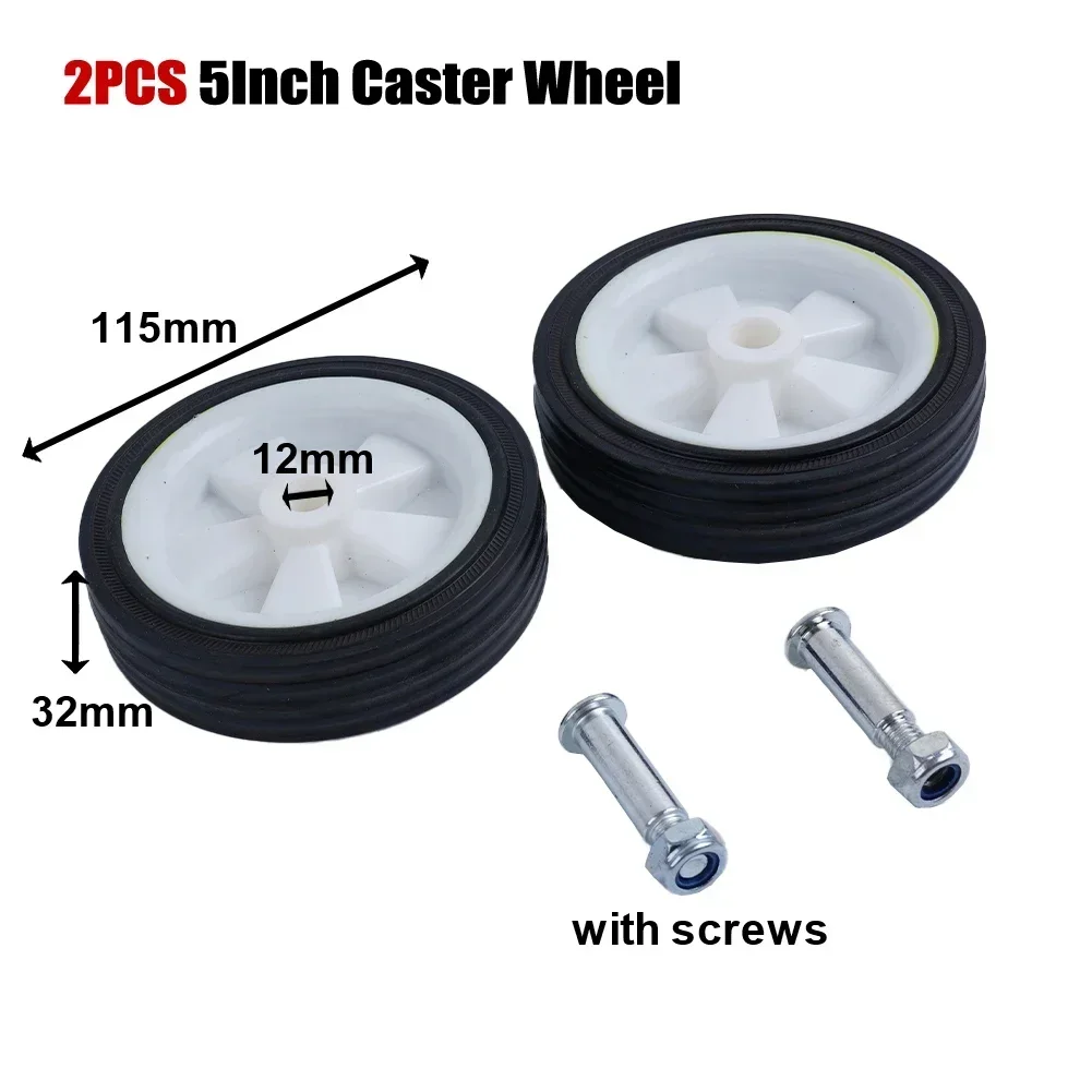 2x Air Compressor Accessories Caster Wheels Shock Absorption Non-Slip Silent Plastic Caster Power Tool Replacement Parts