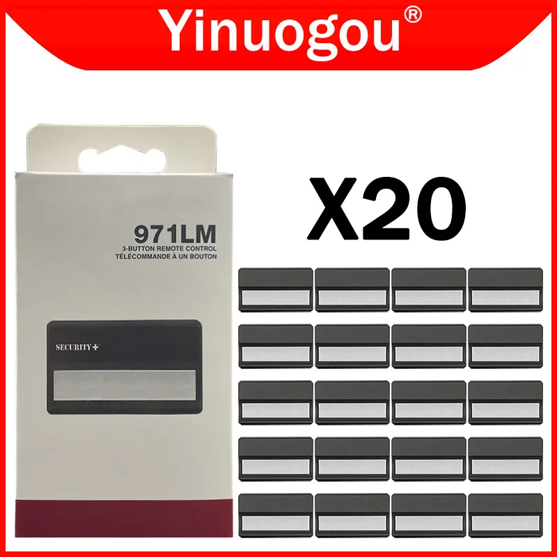 

20PCS Chamberlain LiftMaster 971LM 973LM Remote Control Garage Door Opener 390MHz For 970LM 972LM 974LM 91LM 92LM 94LM 96LM