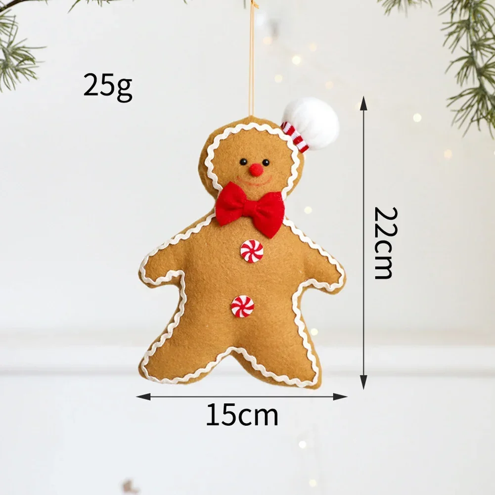 Christmas Series Plush Doll Gingerbread Man Soft Plush Toy Home Decoration Pendant Christmas Decoration