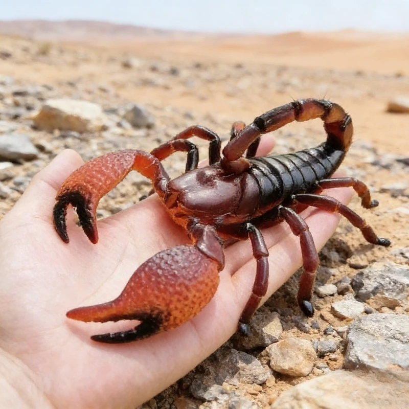 2pcs Realistic Animal Model Toys Scorpion Centipede Snail Spider Ant Beetle Garden Zoo Decor