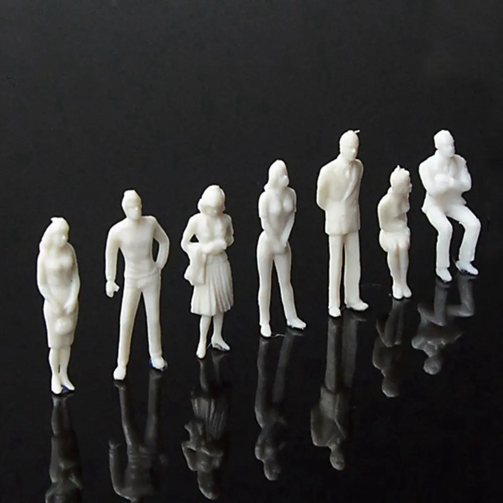 10/100pcs 1:300/1:200/1:100/1:150 Miniature Simulation Figures Model 1:75/1:50/1:42/1:30/1:25 Scale Building People Figures